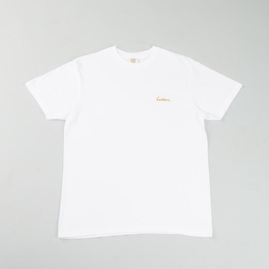 better. Logo Tee (White/Gold)