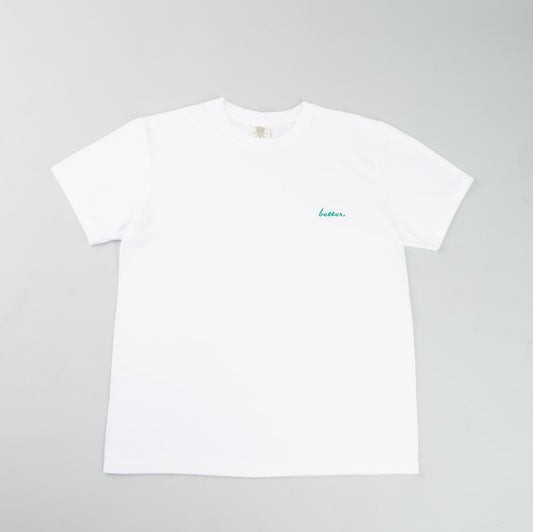 better. Logo Tee (White/Green)